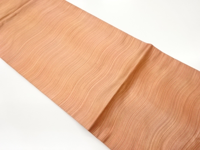 抽象横段模様織出し名古屋帯